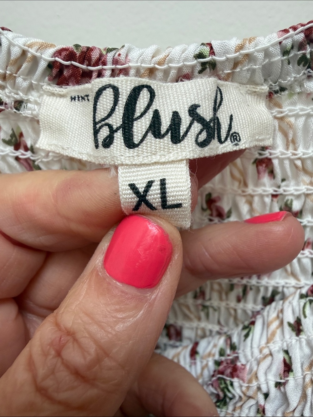 Hint of Blush Babydoll Floral Cottagecore Dress - Picture 10 of 10